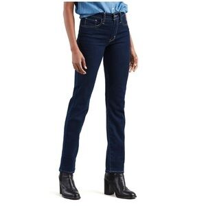 NWT Levi’s 724 High Rise Slim Straight Jeans New size 16W or 24W $70 Dark Wash